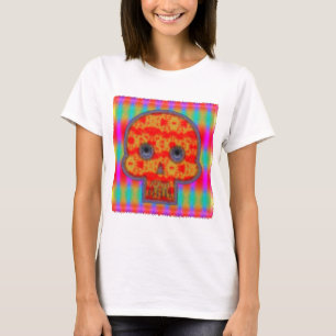 T-shirt Peinture à la tête de robot colorée