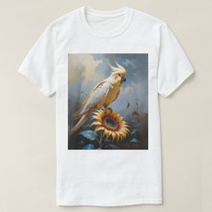 T-shirt Peinture à l'huile de cokatiel de bronzefallow R