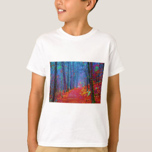 T-shirt Peinture à l'huile de forêt sous lumière noire