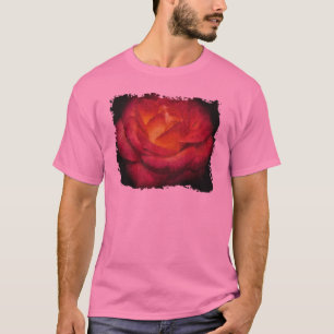 T-shirt Peinture à l'huile de Rose flamand