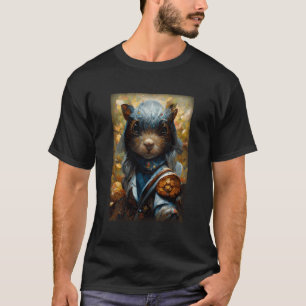 T-shirt Peinture à l'huile d'écureuil palet de peinture à