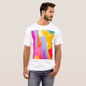 T-shirt Peinture à l'huile originale : coloré Abstrait (Devant entier)