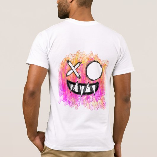 T-shirt Peinture à main sans pitié (Dos)