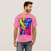 T-shirt Peinture à séchage colorée (Devant entier)