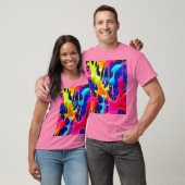 T-shirt Peinture à séchage colorée (Unisexe)