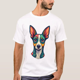 T-shirt Peinture Abstraite Chihuahua Couleur Chien Mignon 
