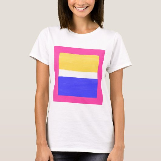 T-shirt peinture abstraite moderne (Devant)