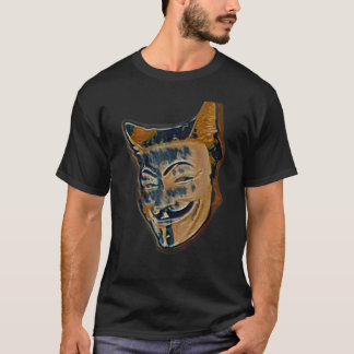 T-shirt Peinture Abstraite Numérique D'Un Chat