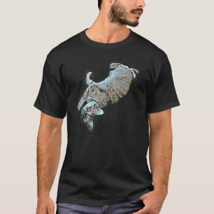 T-shirt Peinture Abstraite Numérique D'un Chat 28