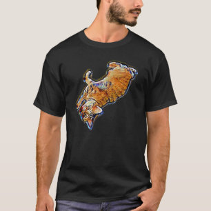 T-shirt Peinture Abstraite Numérique D'un Chat 50