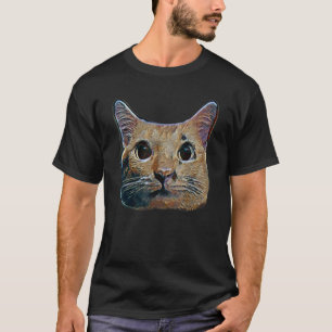 T-shirt Peinture Abstraite Numérique D'un Chat 52