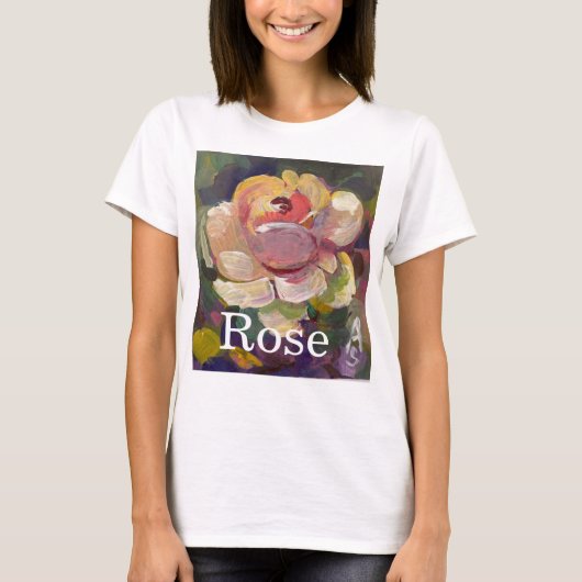 T-shirt Peinture acrylique, rose (Devant)