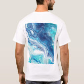 T-shirt Peinture acrylique, tons abstraits (Dos)