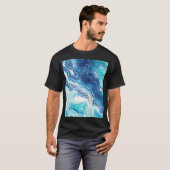 T-shirt Peinture acrylique, tons abstraits (Devant entier)