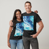 T-shirt Peinture acrylique, tons abstraits (Unisexe)