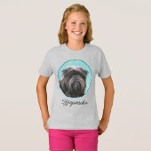 T-shirt Peinture Affenpinscher - Joli Chien original T-S (Devant entier)