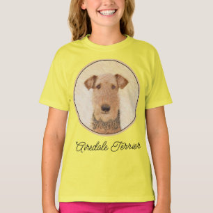 T-shirt Peinture Airedale Terrier - Art original mignon T-