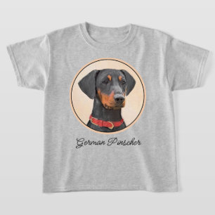 T-shirt Peinture allemande Pinscher peinture art animal or