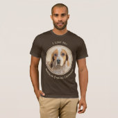 T-shirt Peinture américaine anglaise sur pilon - Chien Art (Devant entier)