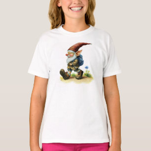 T-shirt Peinture aquarelle d'un joyeux Gnome