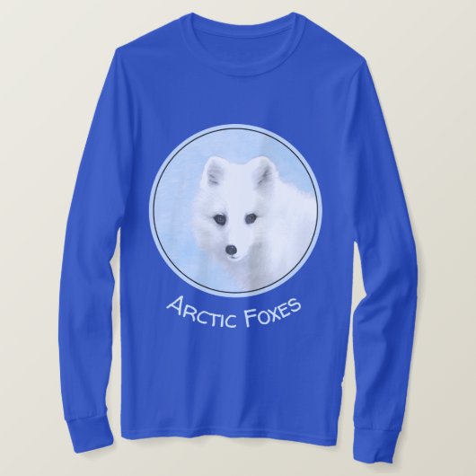 T-shirt Peinture Arctic Fox - Art original de la faune (Design devant)