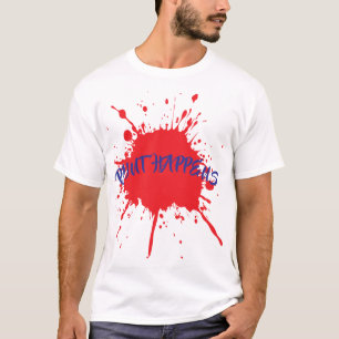 T-shirt Peinture Arrive Gras Revêt Peinture Splatter