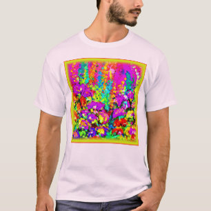 T-shirt Peinture aux fleurs colorées. Commandez dès mainte