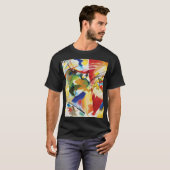 T-shirt Peinture avec Centre Vert par Wassily Kandinsky (Devant entier)