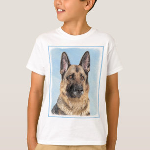 T-shirt Peinture berger allemande - jolie art original chi