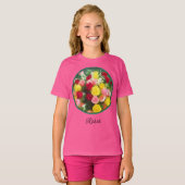 T-shirt Peinture Bouquet Rose - Joli Art Fleur Original T (Devant entier)