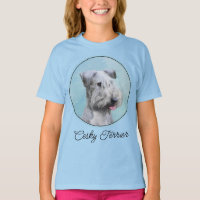 Peinture Cesky Terrier - Joli Art Chien original T