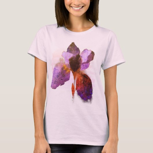 T-shirt Peinture chic Sibérienne Iris (Devant)