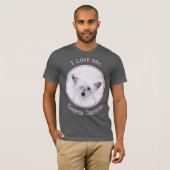 T-shirt Peinture chinoise en poudre - Art Chien (Devant entier)