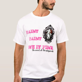 T-SHIRT PEINTURE, COLORANT DE PEINTURE IL ROSE