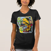 T-shirt Peinture "d'abeille abstraite de jardin de mod de (Devant)