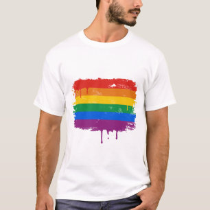 T-shirt Peinture d'arc-en-ciel