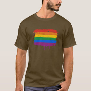 T-shirt Peinture d'arc-en-ciel