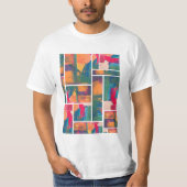 T-shirt Peinture d'art moderne (Devant)