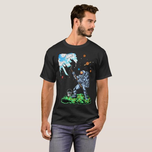 T-shirt Peinture d'astronaute (Devant entier)
