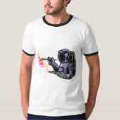 T-shirt Peinture d'astronaute dans l'espace (Devant)