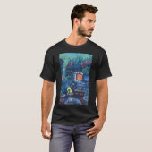 T-shirt Peinture de bar d'aquarium (Devant entier)