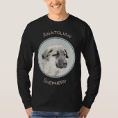 T-shirt Peinture de berger anatolienne - Art original de c (Devant)