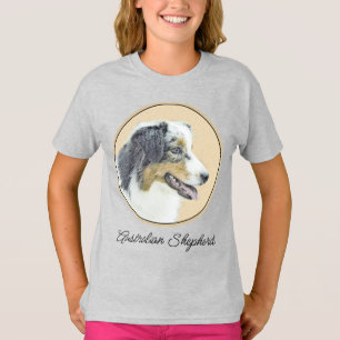 T-shirt Peinture de berger australien - Art de chien origi