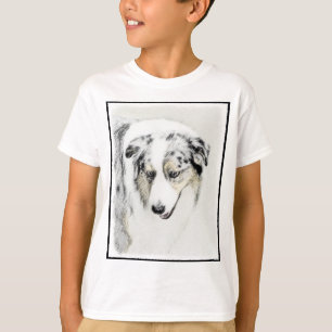 T-shirt Peinture de berger australien - Art original de ch