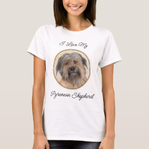 T-shirt Peinture de berger pyrénéenne - Cute Original Chie