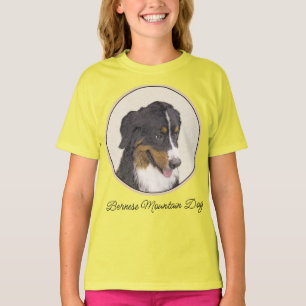 T-shirt Peinture de Bouvier Bernois - Art de Chien Origina