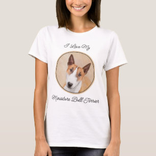 T-shirt Peinture de Bull Terrier Miniature - Art Canin Ori