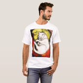 T-shirt Peinture de Chat Blanc de Franz Marc (Devant entier)