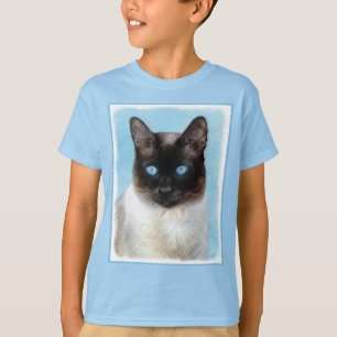 T-shirt Peinture de chats de Siamese - Cute Original Cat A