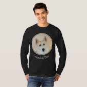T-shirt Peinture de chien de Canaan - jolie art original d (Devant entier)